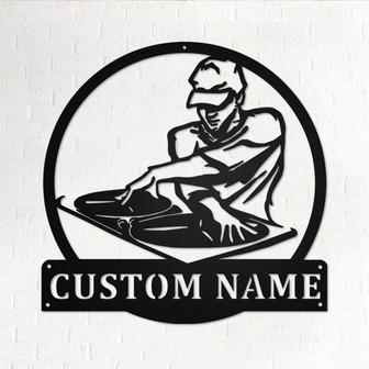 Custom Disc Jockey Metal Wall Art, Personalized Disc Jockey Name Sign Decoration For Room, Disc Jockey Home Decor, Custom Disc Jockey - Thegiftio UK
