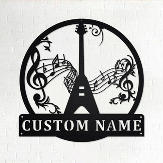 Custom Flying V Guitar Metal Wall Art, Personalized Flying V Guitarr Name Sign Decoration For Room, Flying V Guitar Home Decor,Custom Guitar - Thegiftio