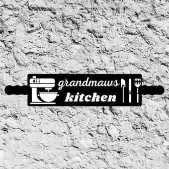 Custom Kitchen Sign, Cheff sign, Grandma Metal Signs, Grandma Sign, Personalized Cooking Metal Sign, Grandma&#39;s Gift, Mother&#39;s Day Gift - Thegiftio UK