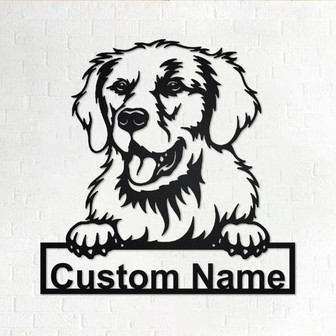 Custom Kuvasz Dog Metal Wall Art, Personalized Kuvasz Name Sign Decoration For Room, Kuvasz Home Decor, Custom Dog, Custom Kuvasz Dog - Thegiftio UK