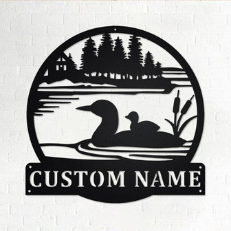 Custom Loon Duck Metal Wall Art, Personalized Loon Duck Name Sign Decoration For Room, Loon Duck Home Decor,Custom Loon Duck,Loon Duck Lover - Thegiftio UK
