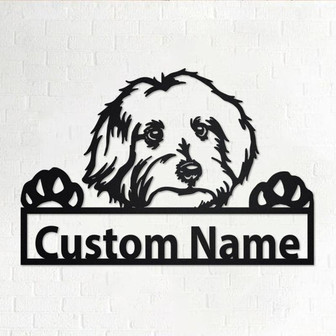 Custom Maltese Dog Metal Wall Art, Personalized Maltese Name Sign Decoration For Room, Maltese Home Decor, Custom Maltese Dog, Dog Lover - Thegiftio UK