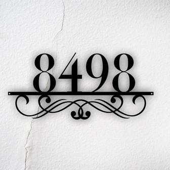 Custom Metal Address Plate for House, Metal Address Plaque, Metal Address Sign, Personalized Address Sign For House,Front Porch Address Sign - Thegiftio UK