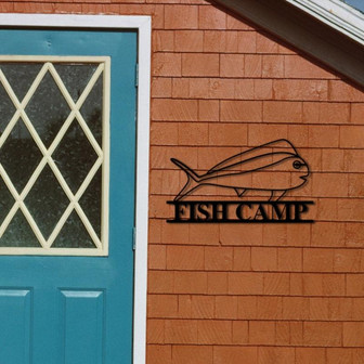 Custom Metal Fish Sign, Name Sign, Custom Sign, Fishing, home decor, Wall hanging, Wall decor, fish art, Custom wall sign, Fish sign, fish - Thegiftio UK