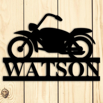 Custom Metal Motorcycle Sign, wall hanging, Motorcycle sign, Motorcycle, custom name sign, custom home decor, personalized,Christmas, xmas - Thegiftio UK