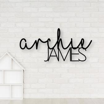 Custom Metal Name Sign | Metal Nursery Sign | Custom Room Decor | Personalized Name Sign | Nursery Wall Decor | Kids Room Decor - Thegiftio UK