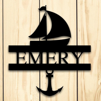 Custom Metal Sign, Name Sign, Custom Sign,home decor, Wall hanging, Wall decor,Custom wall sign, Ocean sign, beach sign, Address sign, home - Thegiftio UK