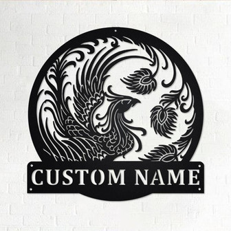 Custom Phoenix Metal Wall Art, Personalized Phoenix Name Sign Decoration For Room, Phoenix Metal Home Decor, Custom Phoenix, Phoenix - Thegiftio UK