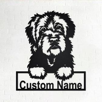 Custom Portuguese Water Dog Metal Wall Art, Personalized Portuguese Water Name Sign Decoration For Room, Portuguese Water Home Decor - Thegiftio UK