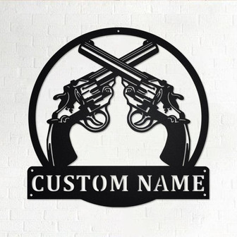 Custom Revolvers Metal Wall Art, Personalized Revolvers Name Sign Decoration For Room, Revolvers Home Decor, Custom Revolvers, Revolvers - Thegiftio UK