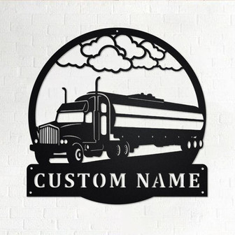 Custom Tow Truck Metal Wall Art, Personalized Truck Driver Name Sign Decoration For Room, Tow Truck Home Decor, Custom Truck, Trucker Gift - Thegiftio UK