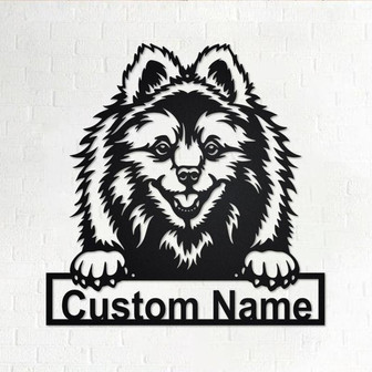 Custom Volpino Dog Metal Wall Art, Personalized Volpino Name Sign Decoration For Room, Volpino Home Decor, Custom Volpino Dog, Custom Dog - Thegiftio UK