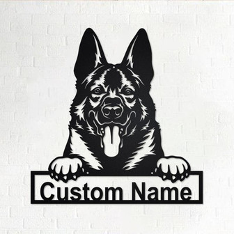 Custom West Gothic Dog Metal Wall Art, Personalized West Gothic Name Sign Decoration For Room, West Gothic Home Decor, Custom Dog - Thegiftio