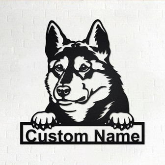 Custom West Siberian Laika Dog Metal Wall Art, Personalized West Siberian Laika Name Sign Decoration For Room,West Siberian Laika Home Decor - Thegiftio UK