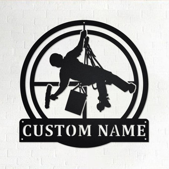 Custom Window Washer Metal Wall Art, Personalized Window Washer Name Sign Decoration For Room, Window Washer Home Decor,Custom Window Washer - Thegiftio UK