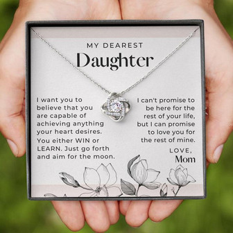 Daughter, I Want You To Believe - Love Knot Necklace - Thegiftio UK