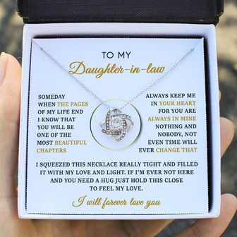 Daughter-In-Law - Most Beautiful Chapters - Love Knot Necklace - Thegiftio UK