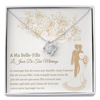 Daughter-In-Law Necklace, Belle-Fille Mirage , Daughter In Law Bride Wedding Gift , Cadeau La Mari\U00ef\U00bf\U00bde , Belle-Fille Necklace - Thegiftio UK