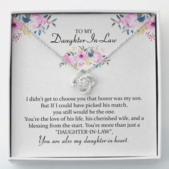 Daughter-In-Law Necklace, To My Daughter In Law Necklace Gift , Daughter In Law Gift - Thegiftio UK