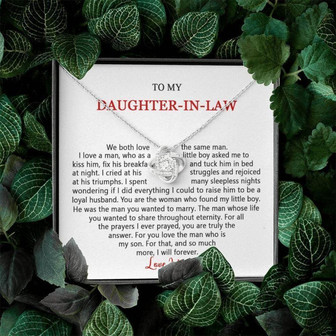 Daughter-In-Law Necklace, To My Daughter-In-Law, Gift For Daughter-In-Law, To My Future Daughter-In-Law Wedding Day Necklace Gift - Thegiftio UK