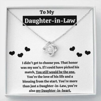 Daughter-In-Law Necklace, To My Daughter-In-Law “Blessing From The Start” Necklace Gift - Thegiftio UK