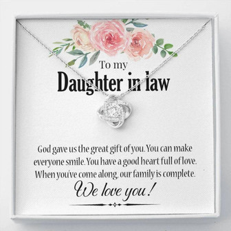 Daughter-In-Law Necklace, To My Daughter In Law Gift, Necklace For Daughter In Law, Birthday Gift For Daughter In Law - Thegiftio UK