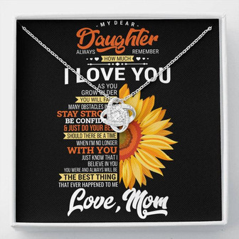 Daughter Mom Love Knot Necklace - Thegiftio UK