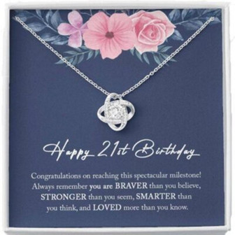 Daughter Necklace, 21St Birthday Necklace For Her, 21St Birthday Gifts For Womens - Thegiftio UK