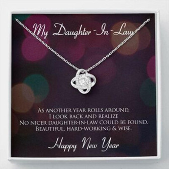 Daughter Necklace, Daughter-In-Law Necklace, Gift Daughter In Law Necklace For Her Valentines Birthday Gift - Thegiftio UK