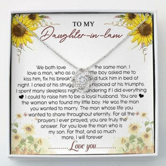 Daughter Necklace, Daughter-In-Law Necklace, To My Daughter-In-Law Necklace , Gift For Daughter In Law - Thegiftio UK
