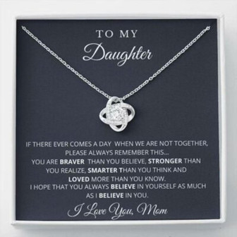 Daughter Necklace, Daughter Mother Necklace, Gift For Daughter From Mom, To My Daughter - Thegiftio UK