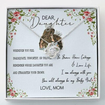 Daughter Necklace, Dear Daughter Necklace , My Baby Girl Necklace Gift For Daughter - Thegiftio UK