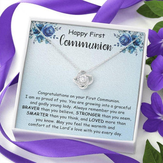Daughter Necklace, First Communion Gift Girls, First Communion Necklace, Baptism Necklace, 1St Communion Gifts For Girls - Thegiftio UK