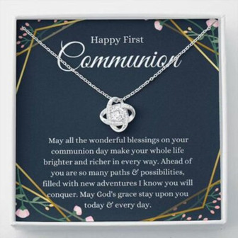 Daughter Necklace, First Communion Gift Necklace, Gift First Holy Communion, 1St Communion For Girl - Thegiftio UK