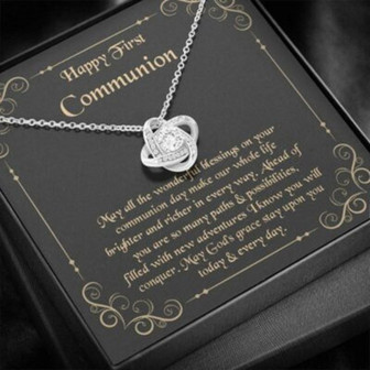 Daughter Necklace, First Communion Necklace, Holy Communion Gift For Daughter - Thegiftio UK