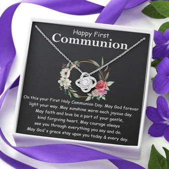 Daughter Necklace, First Holy Communion Gift For Girls, First Communion Gift Necklace, 1St Communion Necklace For Daughter, Goddaughter - Thegiftio UK