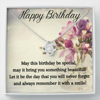 Daughter Necklace, Friend Necklace, Happy Birthday Necklace, Happy Birthday Gift For Best Friend, Daughter, Sister, Bff - Thegiftio UK
