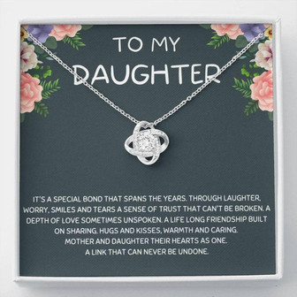 Daughter Necklace, Gift For Daughter: Daughter Birthday Necklace, Daughter Necklace, Mother Daughter Necklace - Thegiftio UK