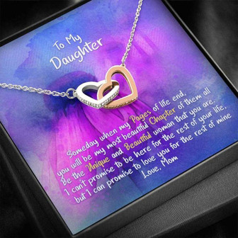 Daughter Necklace, Gift For Daughter, My Beautiful Chapter , Hearts Necklace - Thegiftio UK