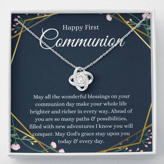 Daughter Necklace, Girl First Communion Gift Necklace, First Holy Communion, 1St Communion - Thegiftio UK