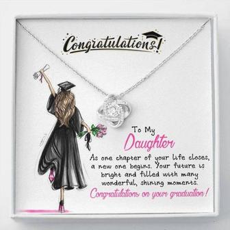 Daughter Necklace, Graduation Gift For Daughter, Graduation Necklace, Senior Class Congratulations,Graduation Gift For Girl - Thegiftio UK