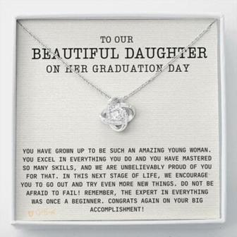 Daughter Necklace, Graduation Necklace Gift For Daughter From Mom And Dad College And High School - Thegiftio UK