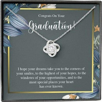 Daughter Necklace, Inspirational Graduation Gift Necklace For Her Girls Senior 2021, Masters Degree Phd - Thegiftio UK
