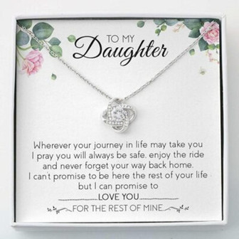 Daughter Necklace, Love Knot Necklace My Daughter Necklace Gifts For Daughter - Thegiftio UK