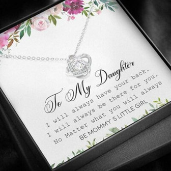 Daughter Necklace, Love Knot Necklace My Daughter Necklace Gifts For Daughter - Thegiftio UK