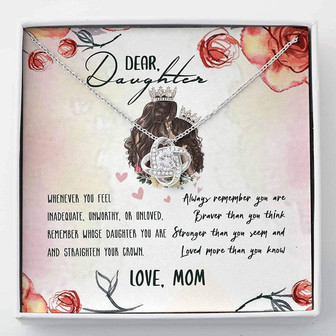 Daughter Necklace , Necklace Gift For Daughter , Love Knot Necklace - Thegiftio UK