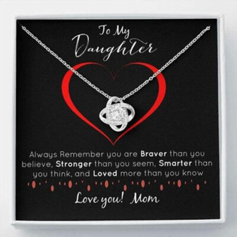 Daughter Necklace, Necklace To My Daughter Gift From Mom, Mother Daughter Necklace - Thegiftio UK