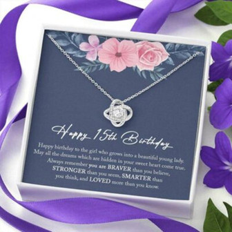 Daughter Necklace, Niece Necklace, 15Th Birthday Necklace Gift For Girl, Necklace Gifts For Daughter Niece - Thegiftio UK