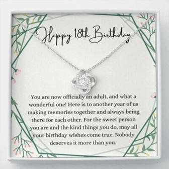 Daughter Necklace, Niece Necklace, 18Th Birthday Necklace, 18Th Birthday Gift For Her, Eighteenths Birthday Gift - Thegiftio UK
