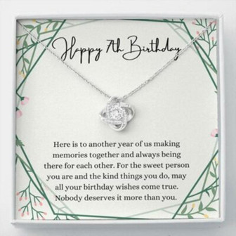 Daughter Necklace, Niece Necklace, Happy 7Th Birthday Necklace, Gift For 7Th Birthday, 7 Years Old Birthday Girl - Thegiftio